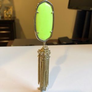 Kendra Scott Rayne Necklace Neon Yellow *RARE*